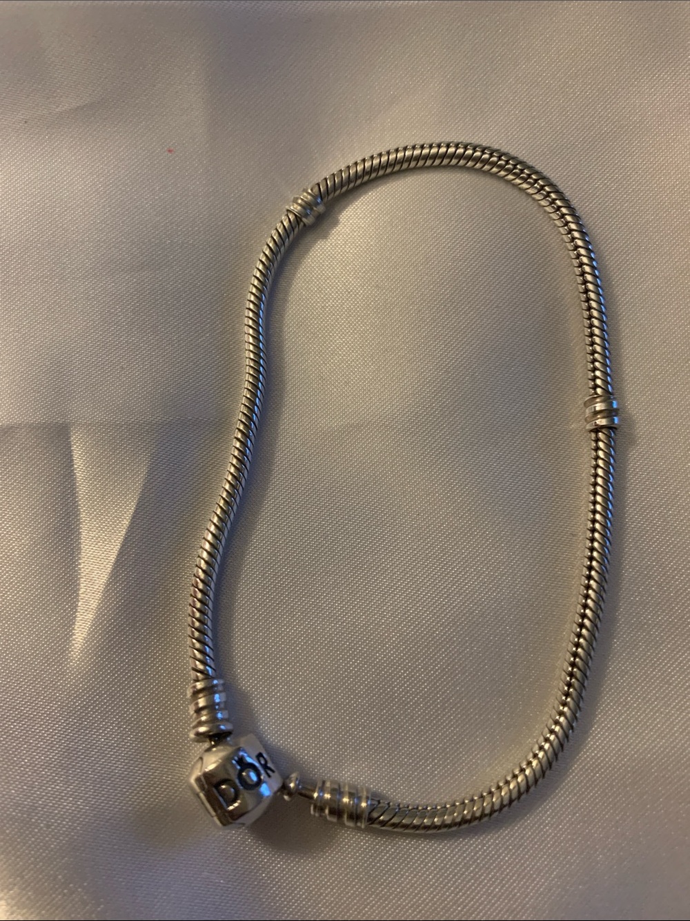 Pandora sterling silver snake chain bracelet